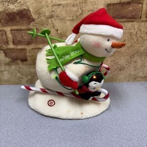 2012 Hallmark Jingle Pals Swooshin Duo Singing‎ Musical Skiing Snowman VIDEO